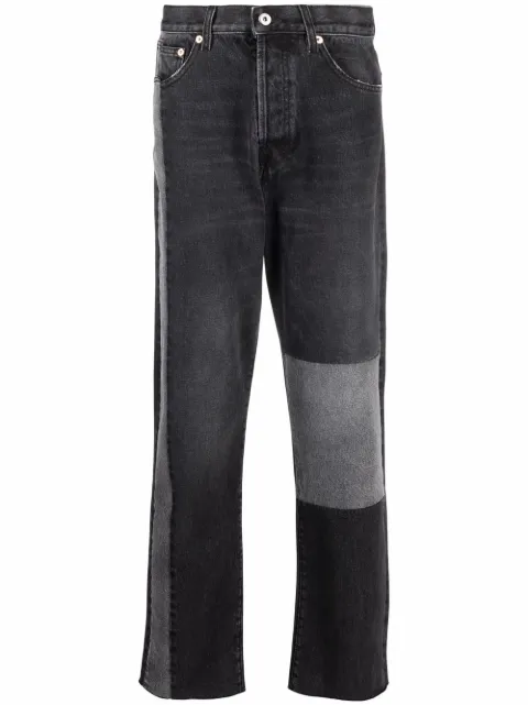 Valentino Garavani patchwork straight-leg trousers Black VDE01U7FU