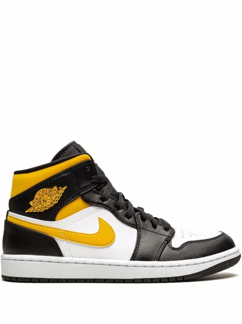 Jordan Air Jordan 1 Mid "White/Pollen/Black" sneakers Black 554724177