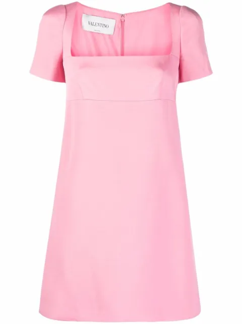 Valentino Garavani square-neck mini dress Pink BVAW956BS