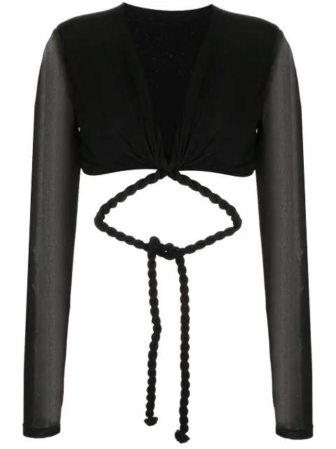 Dion Lee Rope wrap top Black A3522R22