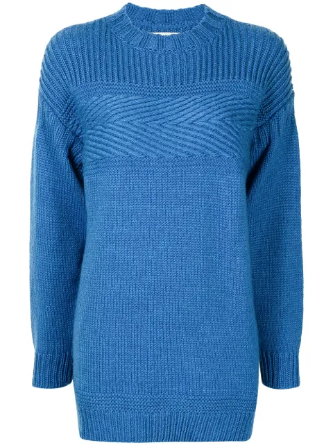 MARANT ÉTOILE long-sleeve knitted jumper Blue PU163421A056E