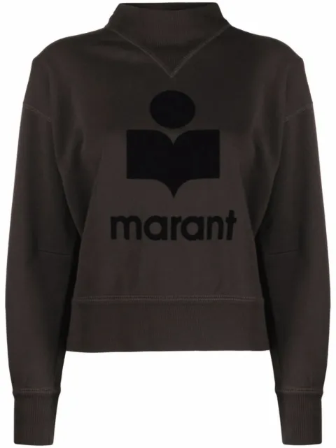 MARANT ÉTOILE Moby logo-print sweatshirt Black SW0003FAA1M07E