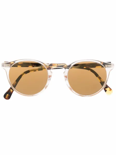 Oliver Peoples Gregory round-frame sunglasses Yellow OV5217S