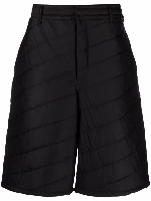 FENDI quilted knee-length shorts Black FB0734AGZ1
