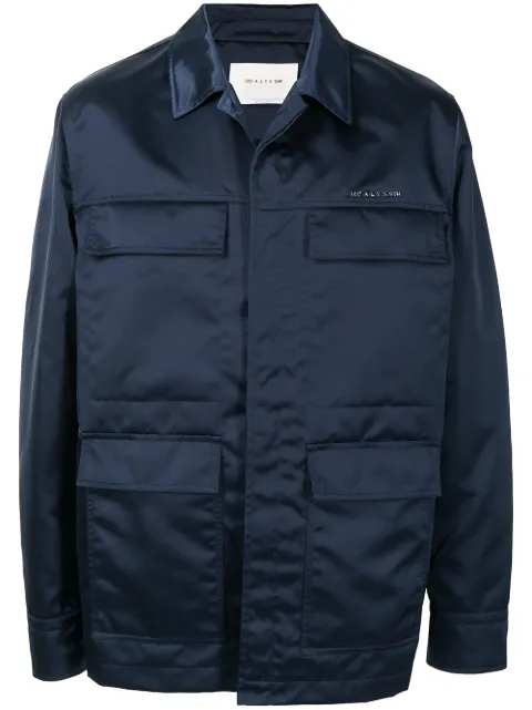 1017 ALYX 9SM satin-finish jacket Blue AAMOU0260FA02