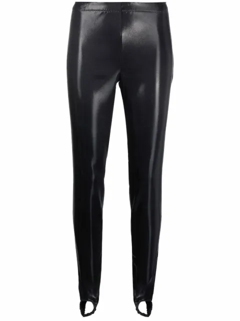 DSQUARED2 faux leather stirrup leggings Black S72KA1094S54163