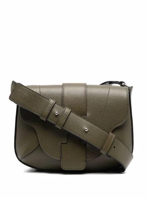 Hogan debossed logo crossbody bag Green KBW01BI4200O6RV802