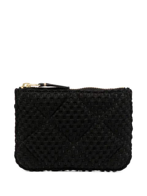 Comme Des Garçons Wallet Fat Tortoise zipped pouch Black SA8100FT0