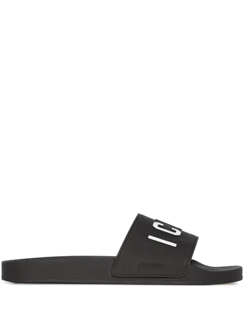 DSQUARED2 Icon flat slides Black FFM002317203516