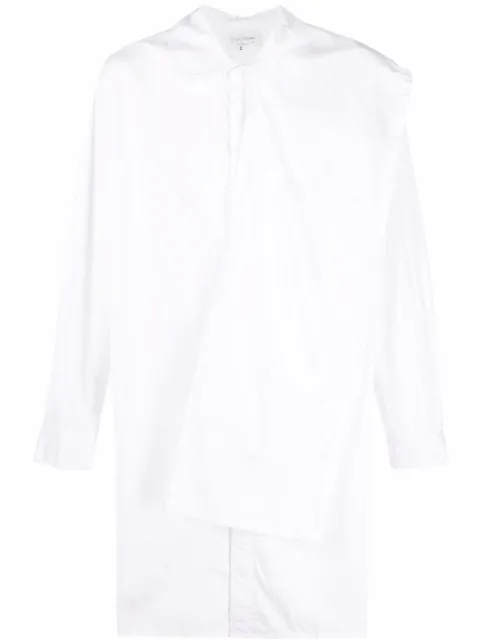 Yohji Yamamoto long-sleeve button-fastening shirt White HXB04001