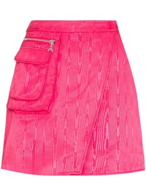 Marine Serre Cycling wrap A-line skirt Pink SH005SS22W