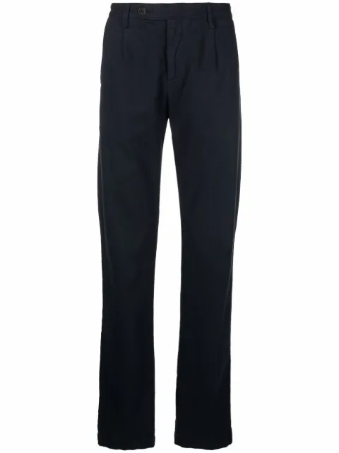 Massimo Alba mid-rise straight-leg trousers Blue IONIO2T3151