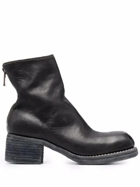 Guidi zip-up ankle boots Black 9086SOFTHORSE