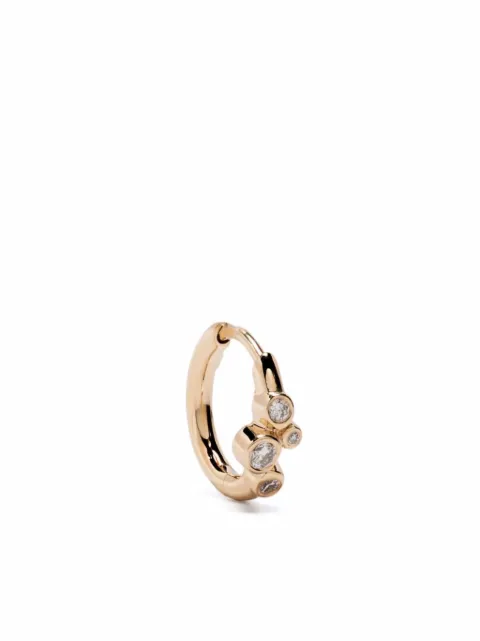 Maria Black 14kt yellow gold Elena diamond huggie hoop Gold H1050YR8