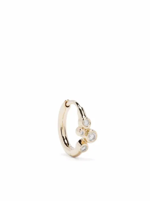 Maria Black 14kt yellow gold Elena diamond huggie earring Gold H1050YL10