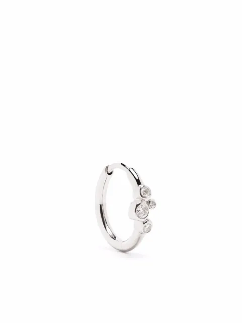 Maria Black 14kt white gold Elena diamond huggie Silver H1050WR10
