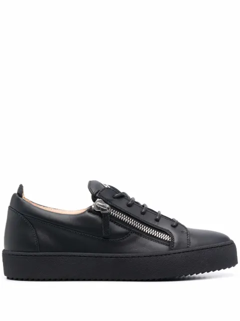 Giuseppe Zanotti Frankie low-top zip-detail sneakers Black RU00010050