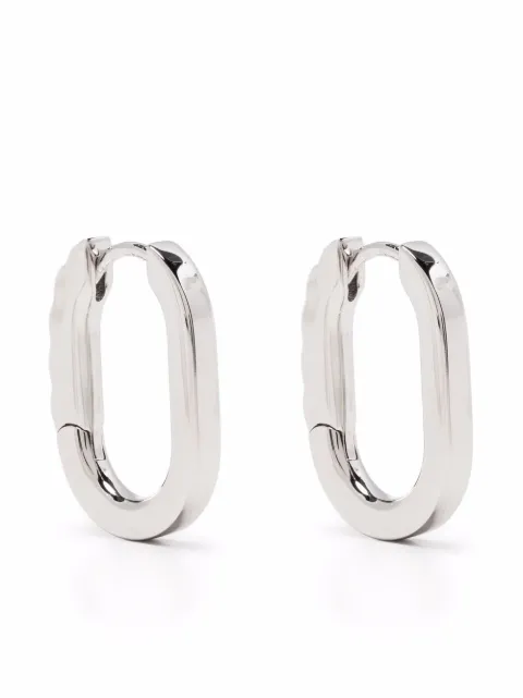 Maria Black Woods hoop earrings Silver 100853AGPAIR