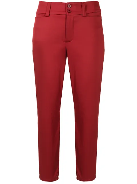 agnès b. straight-leg cropped trousers Red Y022U171