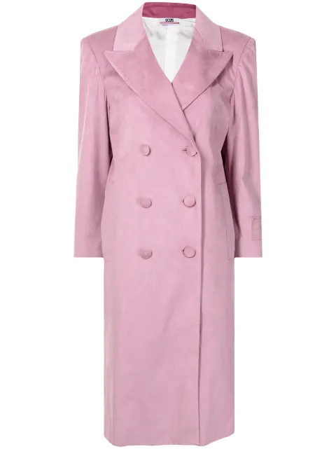 GCDS double-breasted coat Purple AL22W040002