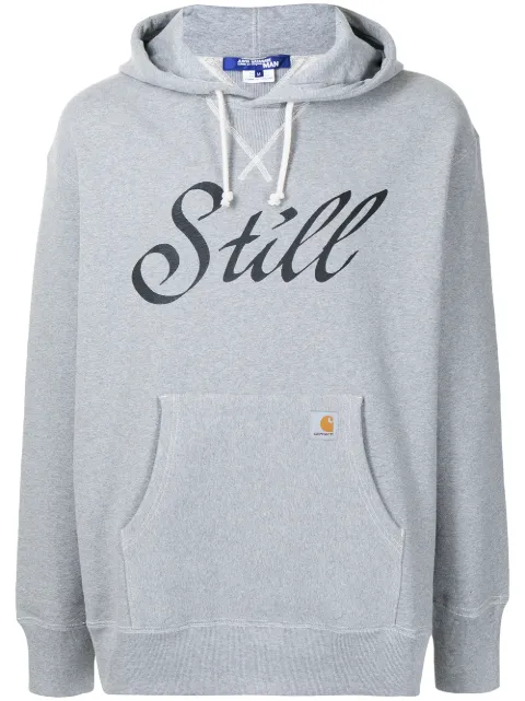 Junya Watanabe MAN Still-print cotton hoodie Grey WHT101051