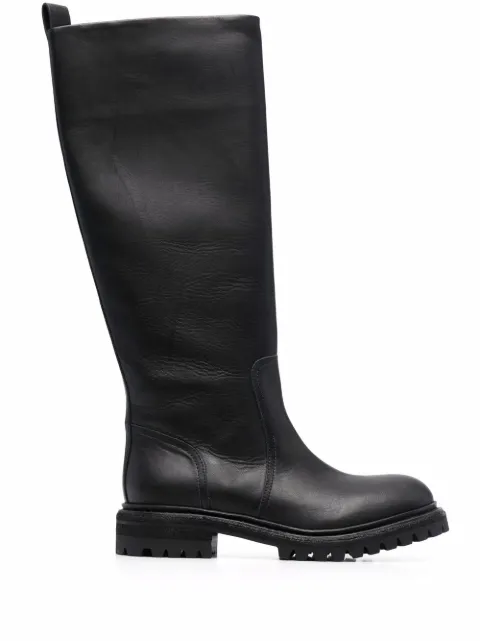 Del Carlo knee-length slip-on boots Black 11209