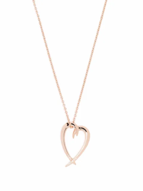 Shaun Leane Hook diamond heart pendant necklace Pink SA063RVWHNOS