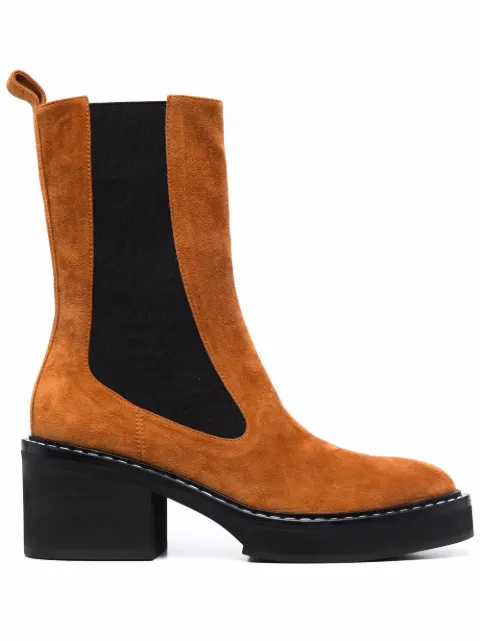 KHAITE Calgary suede-leather boots Neutrals F1015726902