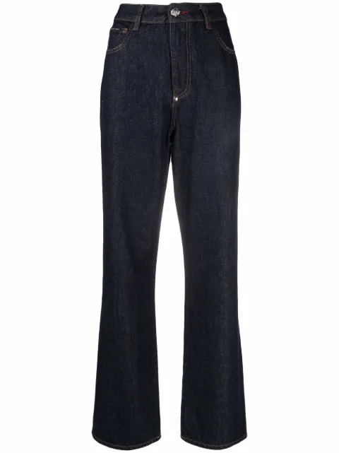 Philipp Plein Iconic loose fit jeans Blue AAACWDT1746PDE004N