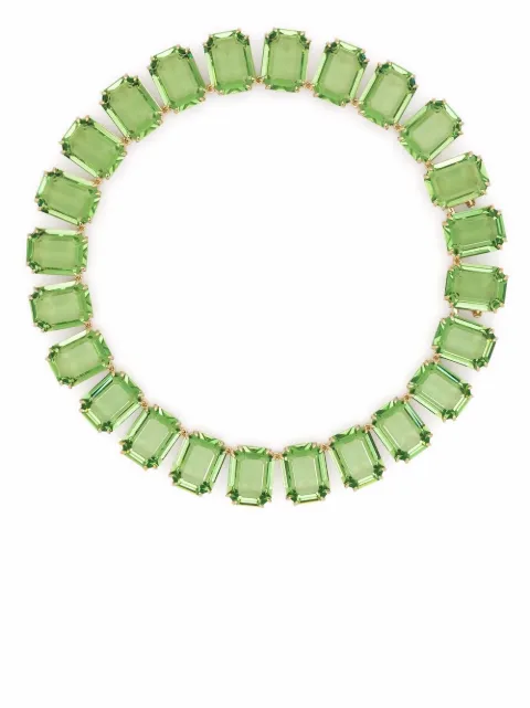 Swarovski Millenia Octagon cut crystals necklace Green 5598261