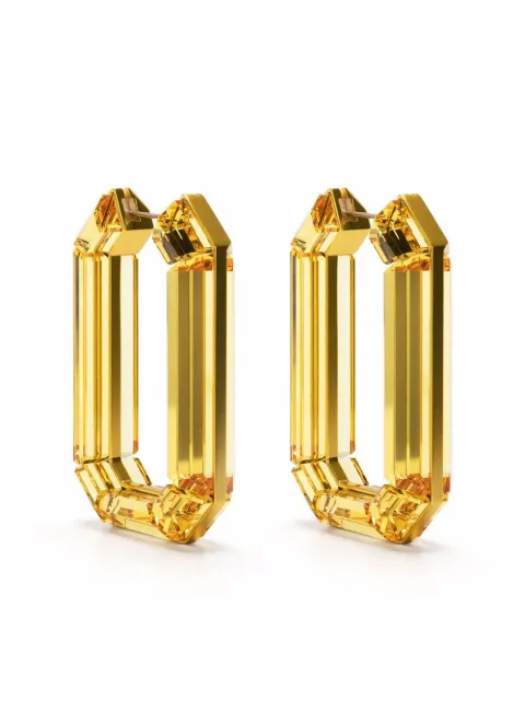 Swarovski Lucent hoop earrings Yellow 5633954