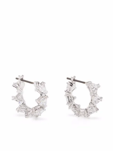 Swarovski Matrix mini hoop earrings White 5632467