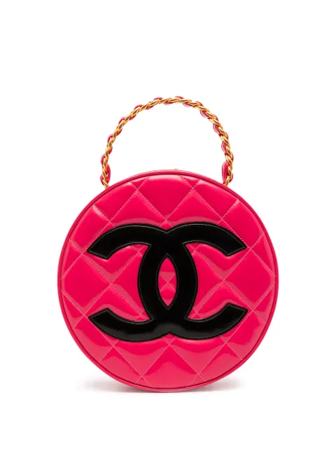 CHANEL Pre-Owned 1995 diamond-quilted CC handbag Pink 3348720