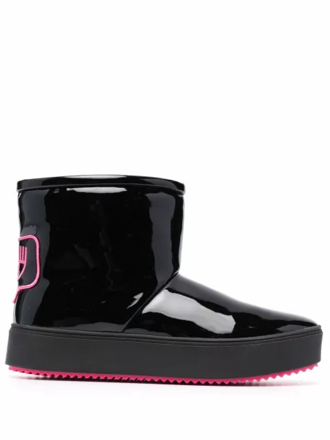 Chiara Ferragni round-toe boots Black CF2870