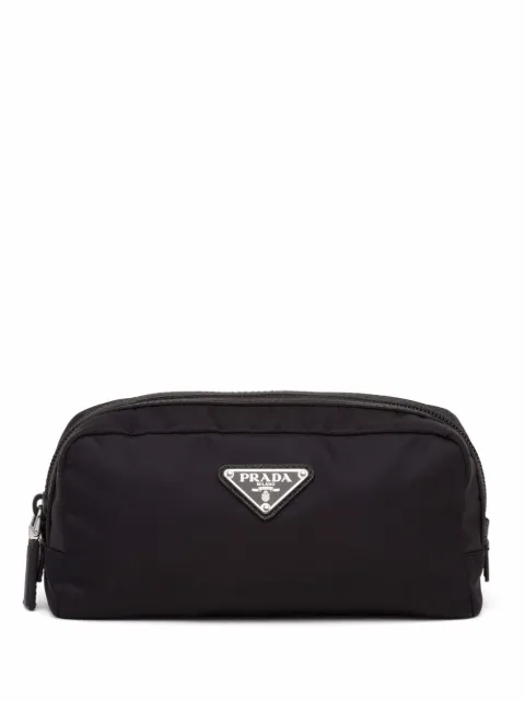 Prada Re-Nylon triangle-logo wash bag Black 2NA0452DMH