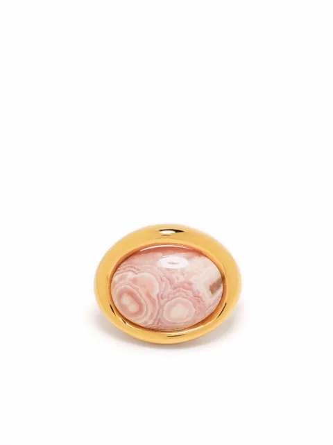Charlotte Chesnais Neo Turtle rhodochorosite-mineral earcuff Pink 21BO038VER