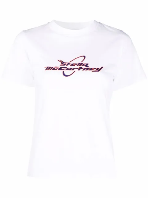 Stella McCartney logo-print short-sleeve T-shirt White 603188SPW11