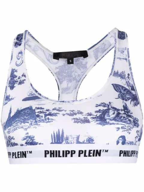 Philipp Plein En Plein Air logo bra White AAACWUZ0027PTE003N