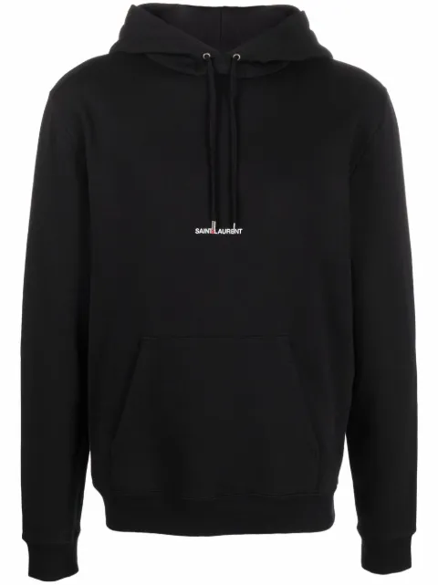 Saint Laurent logo-print hoodie Black 677259YB2PG1000