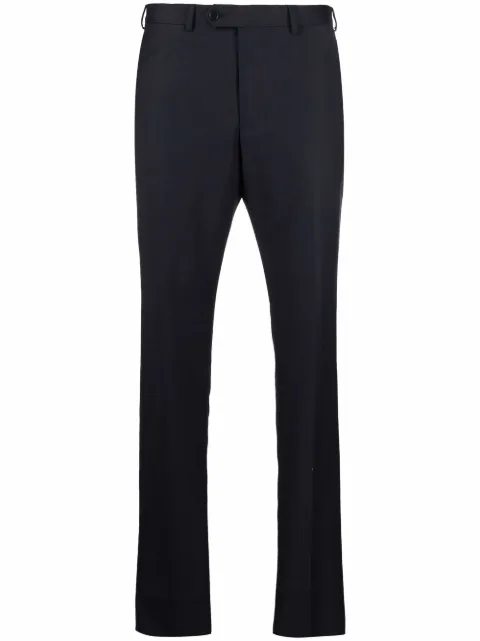 Emporio Armani tapered-leg tailored trousers Blue W1P0BEW1507R
