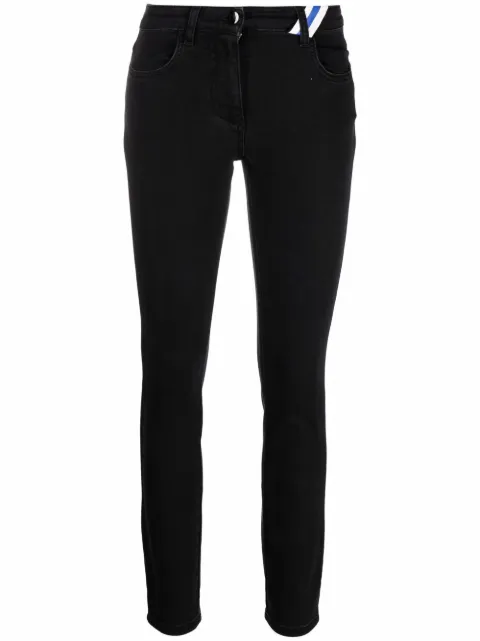 Philosophy Di Lorenzo Serafini chenille logo skinny trousers Black V03227130