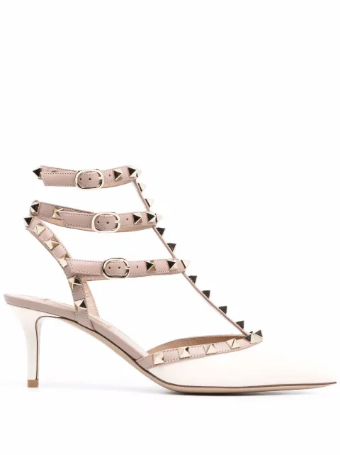 Valentino Garavani Rockstud caged pump 65mm Neutrals WS0375VNW