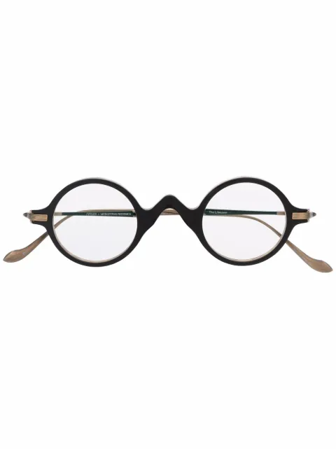 Matsuda round tortoiseshell glasses Black MXMF1
