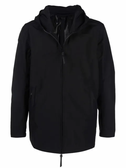 Boris Bidjan Saberi hooded zip-up jacket Black J10F1317