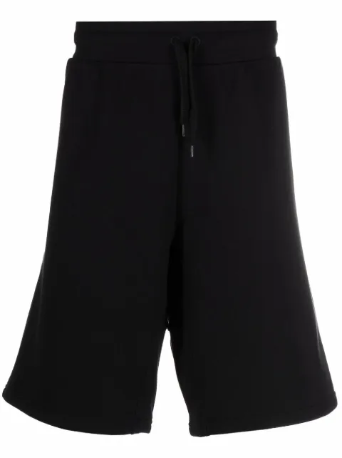 Moschino embroidered-logo jogger shorts Black A03497027
