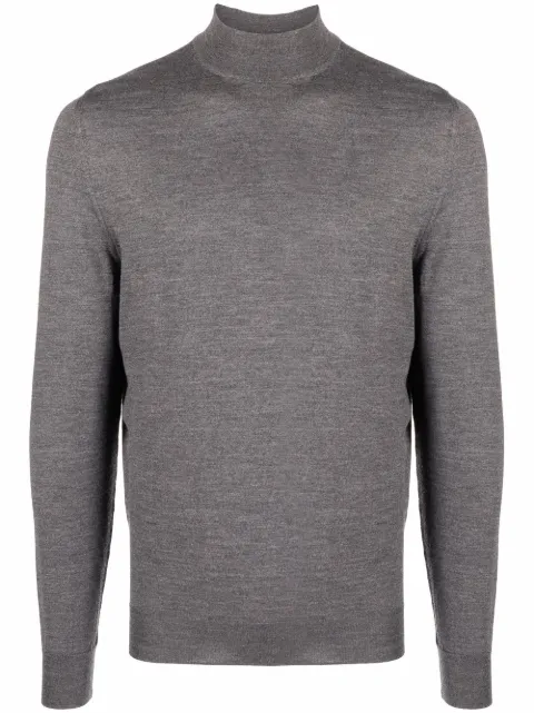 Drumohr roll neck jumper Grey D0D144