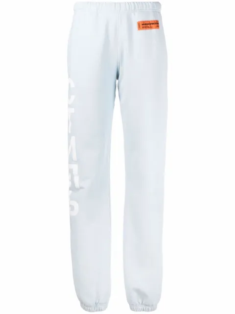 Heron Preston СТИЛЬ-logo track pants Blue HWCH003S22JER0014101