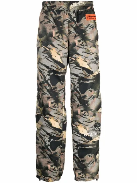 Heron Preston camouflage-print track pants Green HMCJ005S22FAB0015901