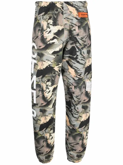 Heron Preston camouflage СТИЛЬ track pants Green HMCH024S22JER0035901