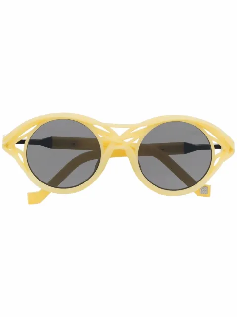 VAVA Eyewear x Kengo Kuma CL0015 round sunglasses Yellow CL0015